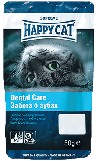 Happy Cat печенье для кошек Dental Care , 50гр.